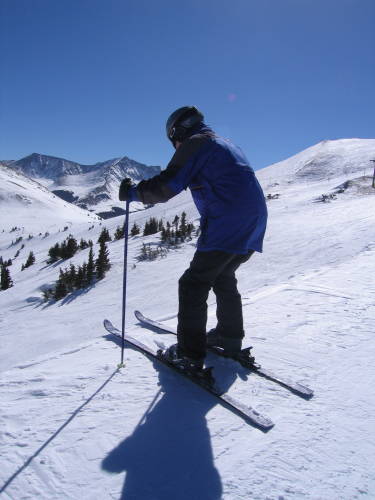 Looking down Jupiter Bowl on Copper Mountain